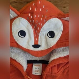 Gymboree Orange Fox Baby Hoodie